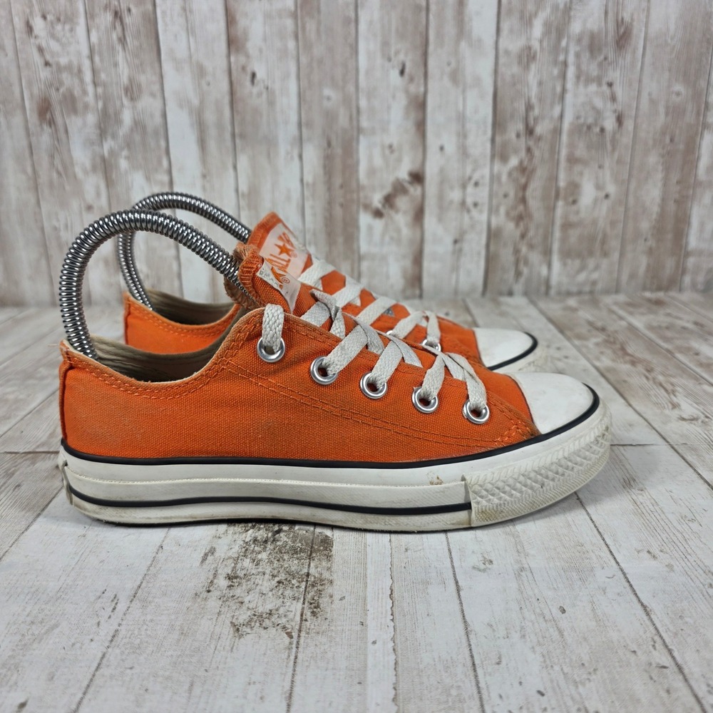 Converse Chuck Taylor All Star Low Top Sneakers Orange Womens 5 Mens 3 7K0810S48